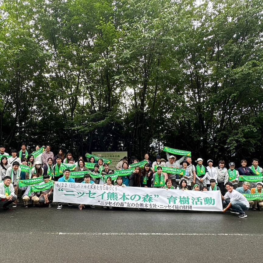 熊本の森に「育樹」で育む水保全プロジェクト